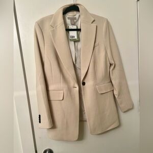 H&M Beige Tailored Blazer – Size Medium – New With Tags